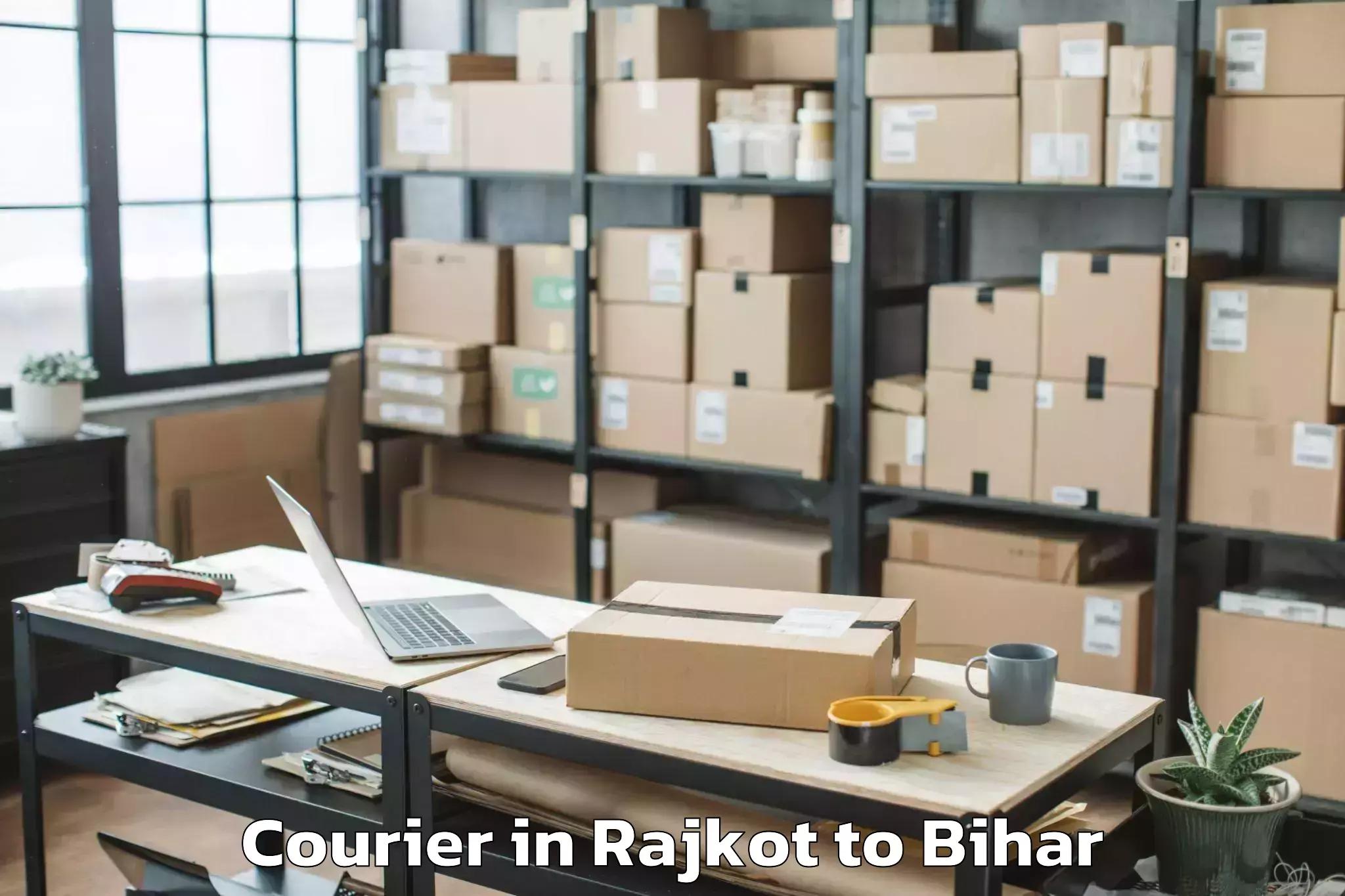 Trusted Rajkot to Laheriasarai Courier